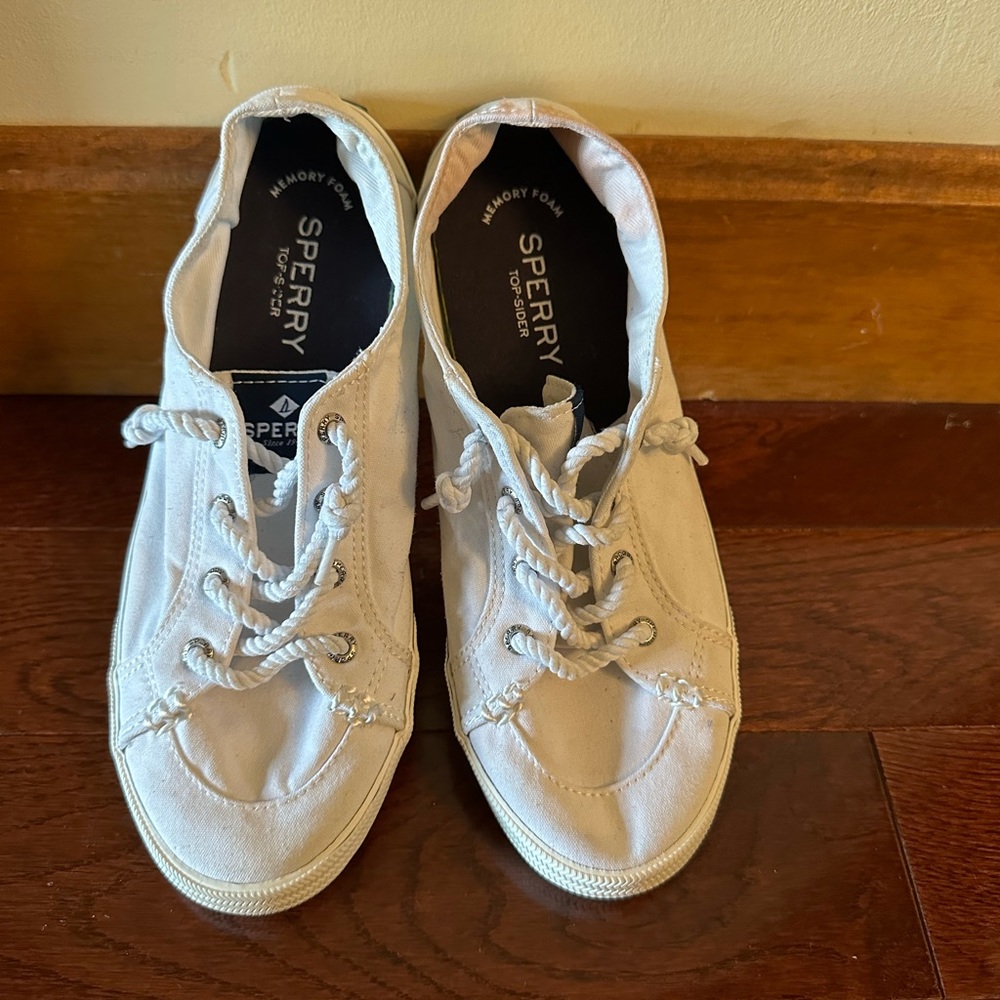 Sperry Women's White Boat-shoes Size 7.5